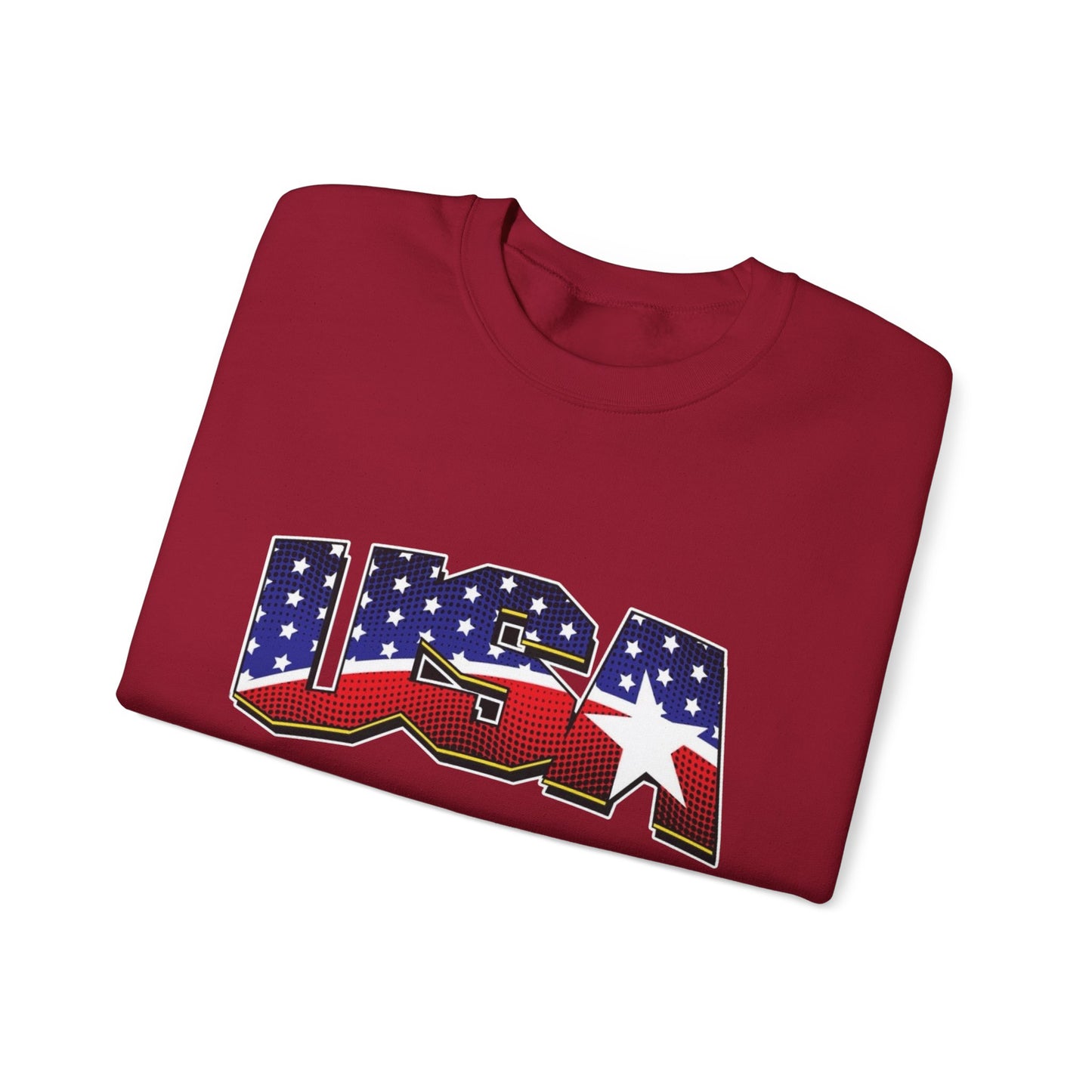 USA American Flag Sweater NEW Unisex Heavy Blend™ Crewneck Sweatshirt