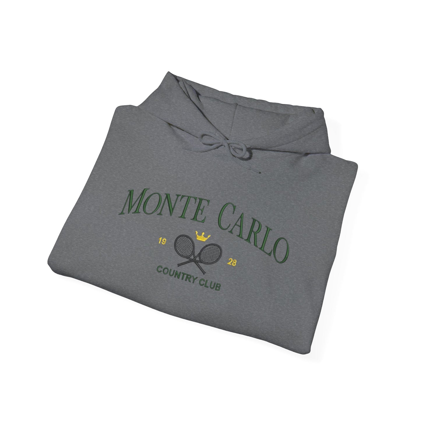 Monte Carlo Country Club Graphic Hoodie Heavy Blend Sweatshirt NEW