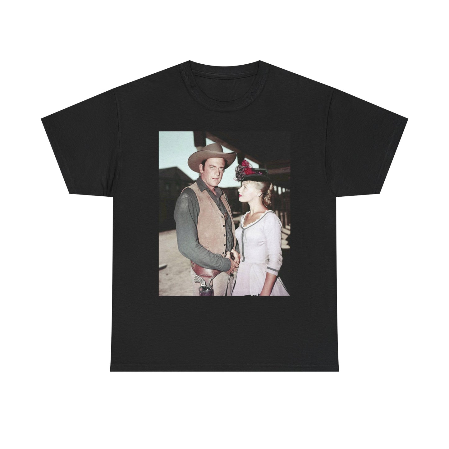 Gunsmoke Graphic T Shirt Vintage Poster Cowboy Series Unisex Heavy Cotton Tee