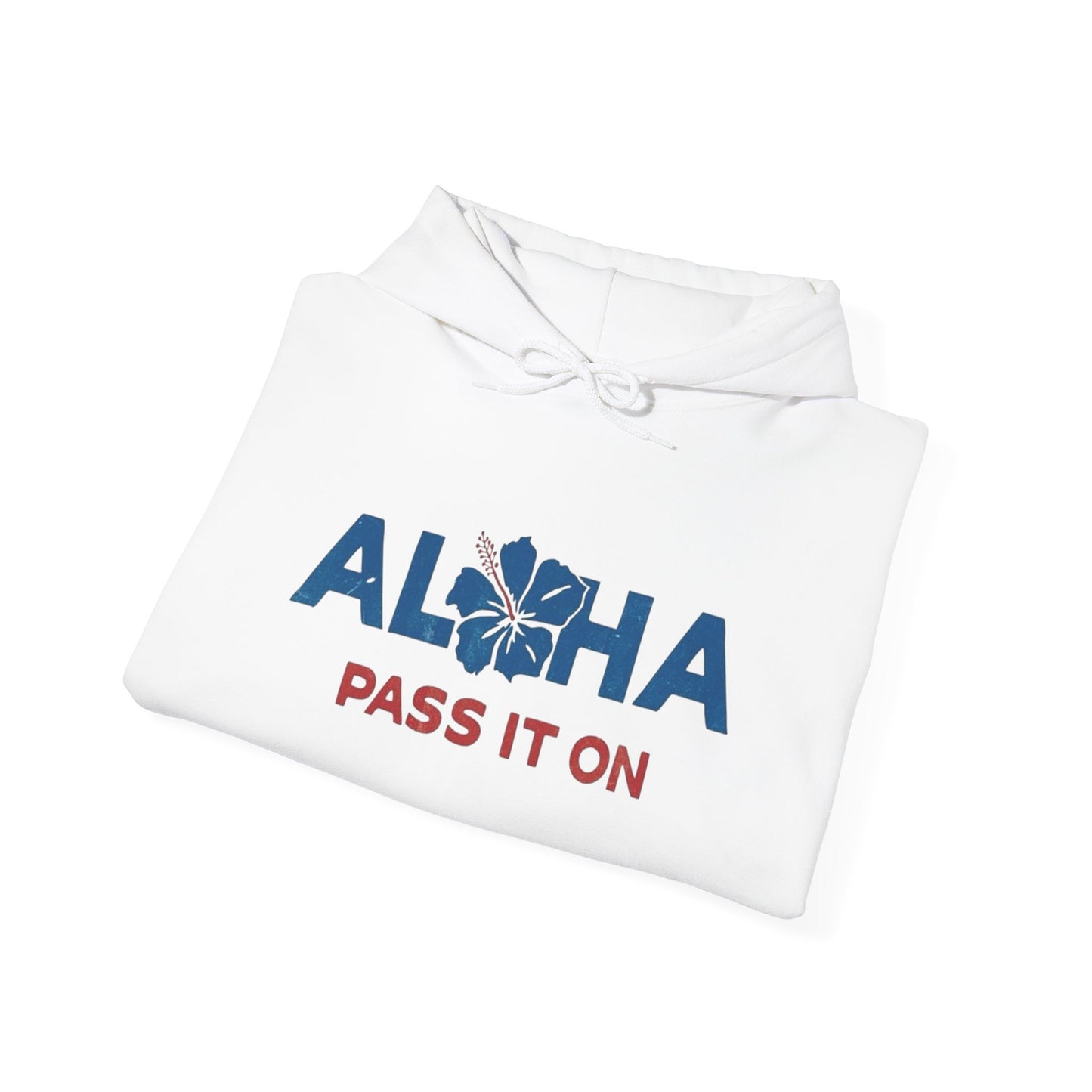 Aloha Pass It On Hawaii Graphic Hoodie Unisex Heavy Blend™ Hooded Sweatshirt