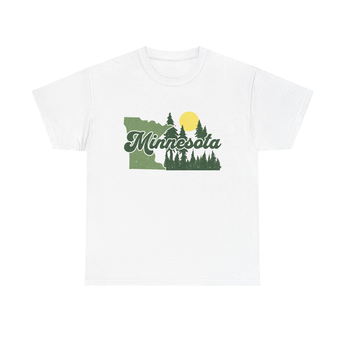 Minnesota Forrest Graphic T Shirt Men's Heavy Cotton Tee