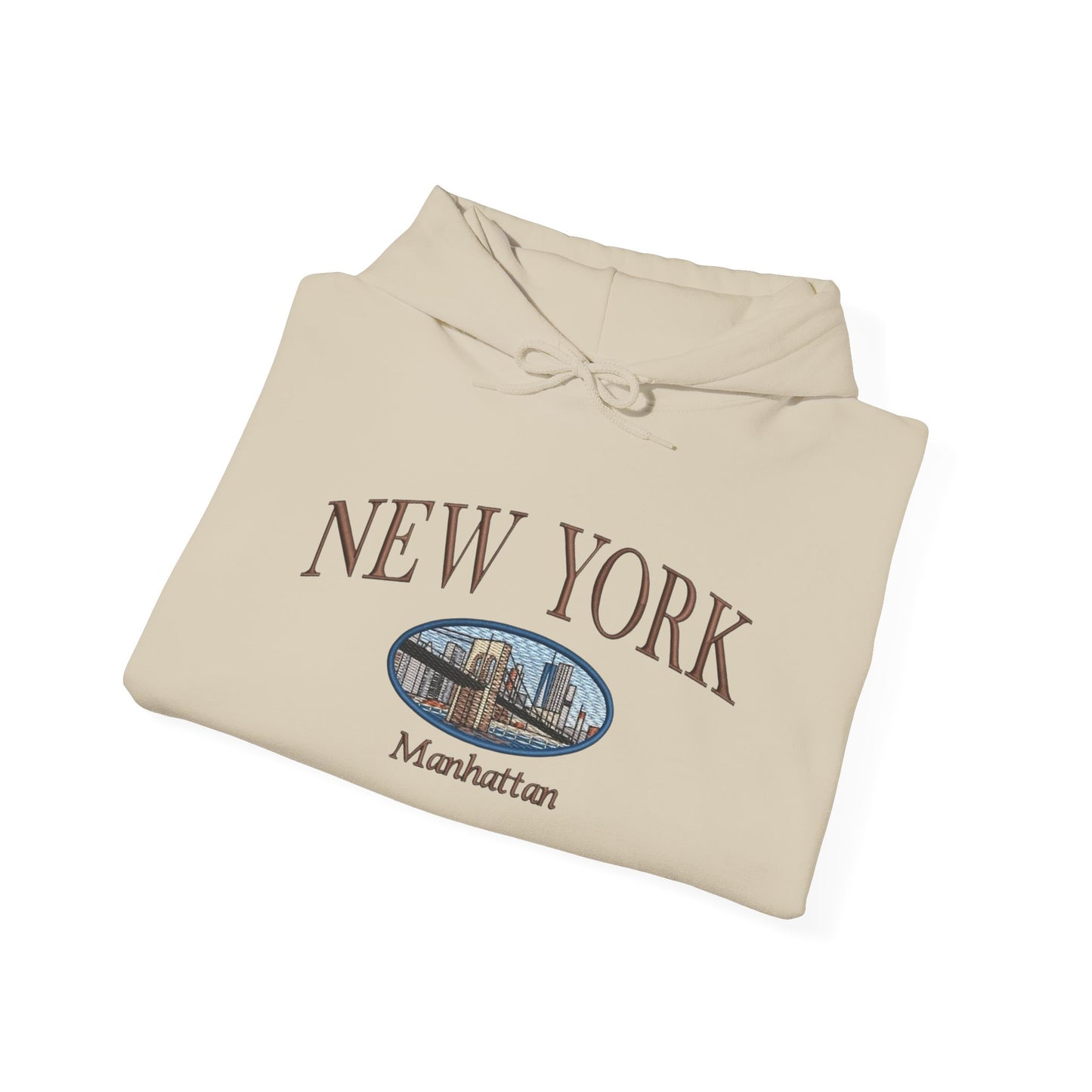 Manhattan New York Graphic Hoodie Heavy Blend Sweatshirt NEW