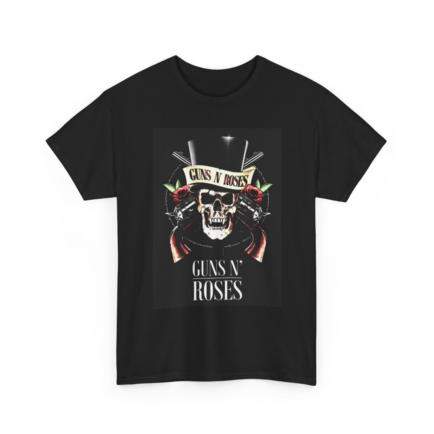 Guns And Roses Graphic T Shirt Vintage Rock Band Poster Unisex Heavy Cotton Tee
