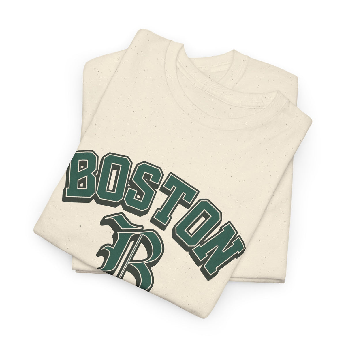 Boston Graphic T Shirt Classic Vintage Apparel Men's Heavy Cotton Tee