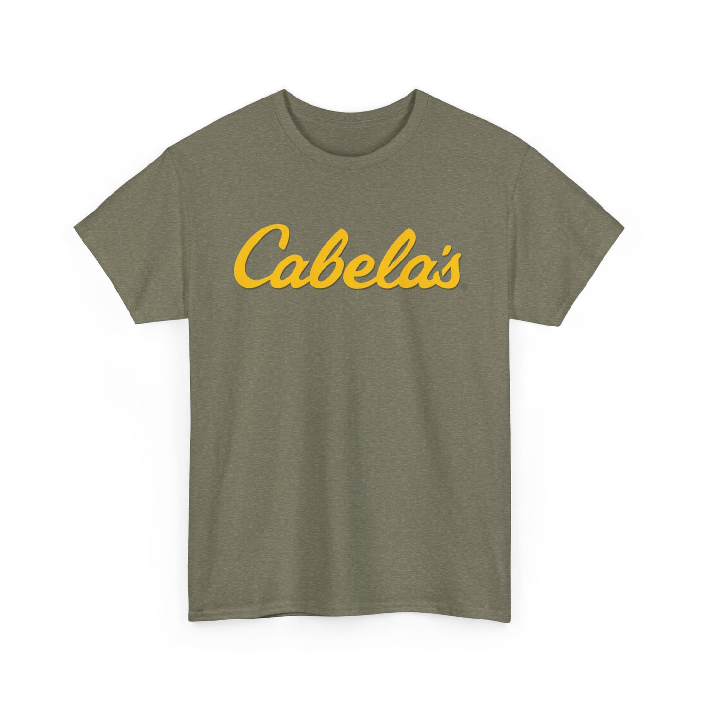 Cabelas Graphic T Shirt Outdoors Fishing Gear Unisex Heavy Cotton Tee