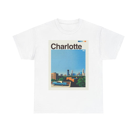Charlotte Skyline Graphic T Shirt Cotton Tee Apparel New
