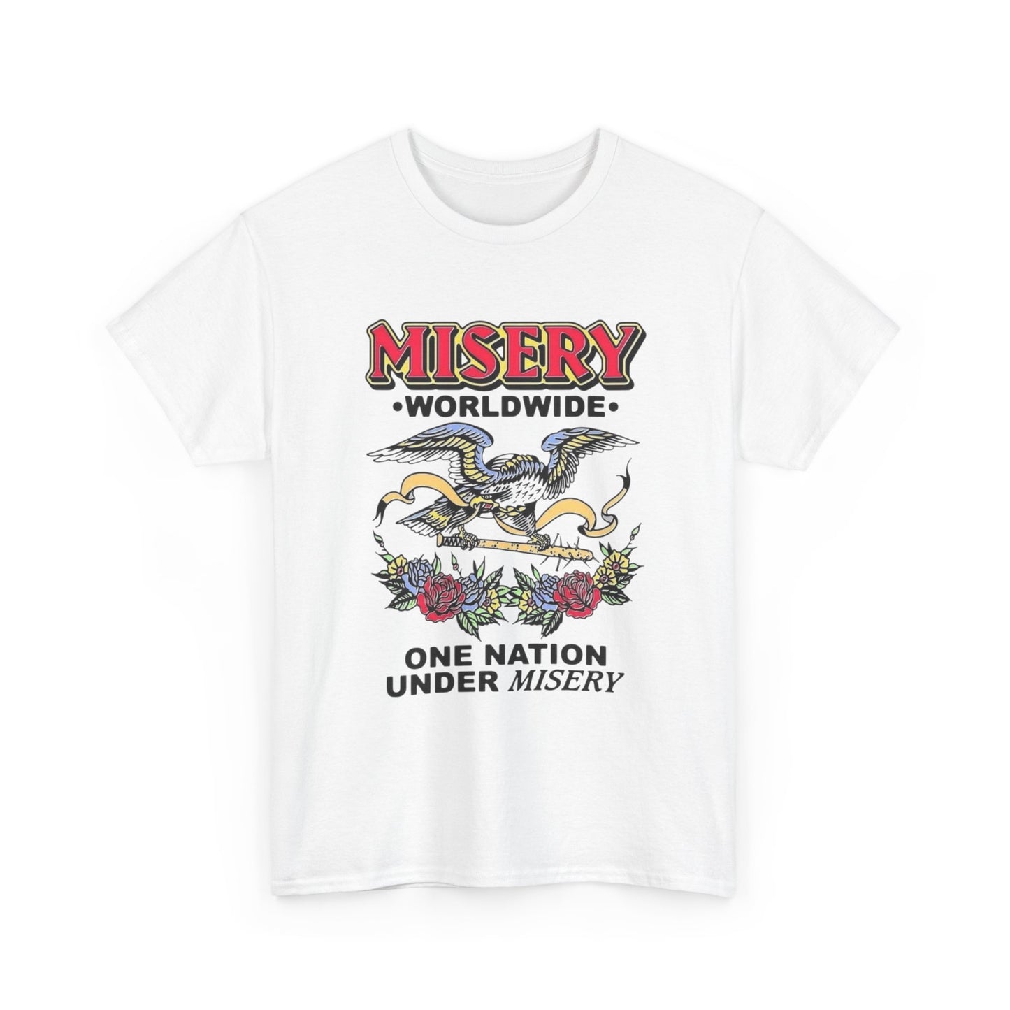 Misery Worldwide Graphic T Shirt NEW Adult Unisex Heavy Cotton Tee