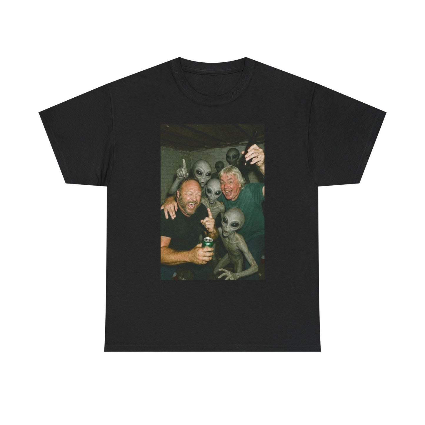 Alex Jones Aliens Graphic T Shirt NEW Adult Tee