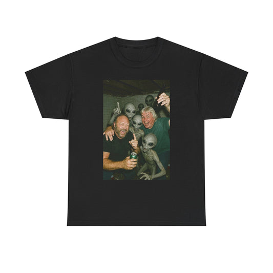 Alex Jones Aliens Graphic T Shirt NEW Adult Tee