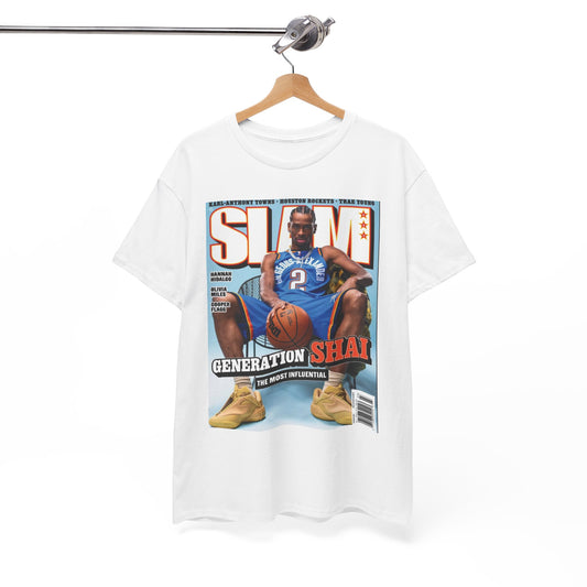 Shai Gilgeous Alexander Graphic T Shirt OKC Basketball Retro Unisex Heavy Cotton