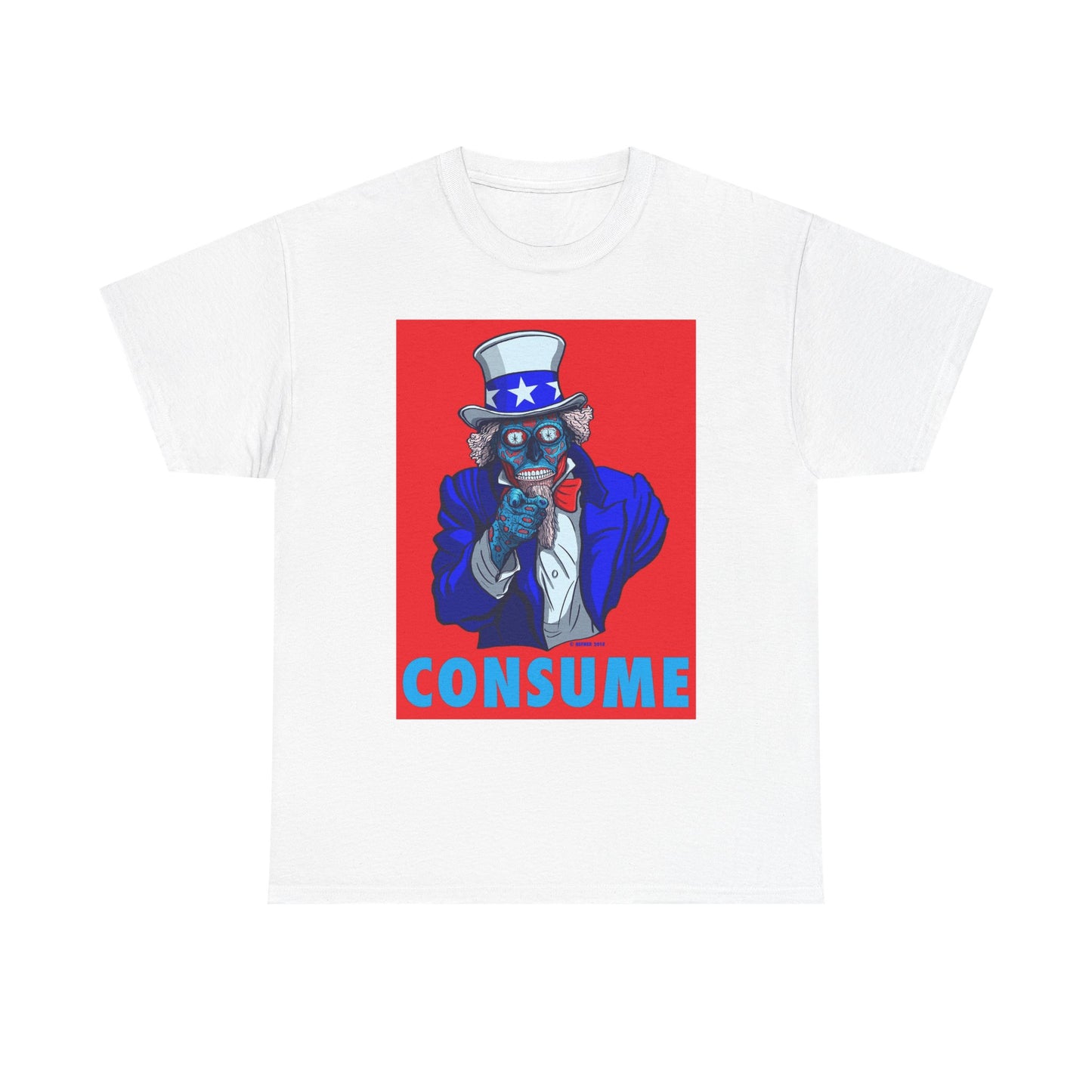 Obey And Consume Graphic T Shirt Vintage Art Unisex Heavy Cotton Tee