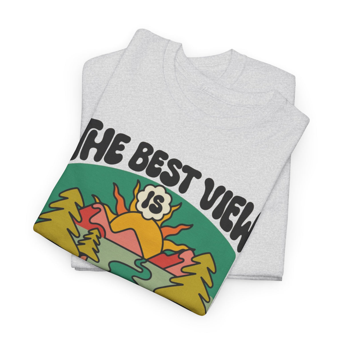 Beautiful Life's Journey Graphic T Shirt Men's Outdoors Heavy Cotton Tee