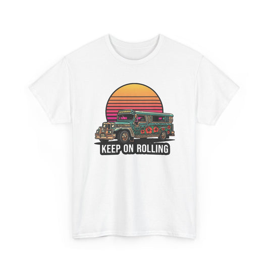 Filipino Graphic T Shirt Men's Bus Classic Retro Heavy Cotton Tee