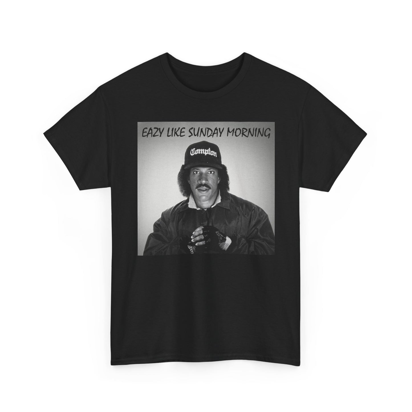 Easy Like Sunday Morning Graphic T Shirt Funny Lionel Richie Easy E Heavy Cotton