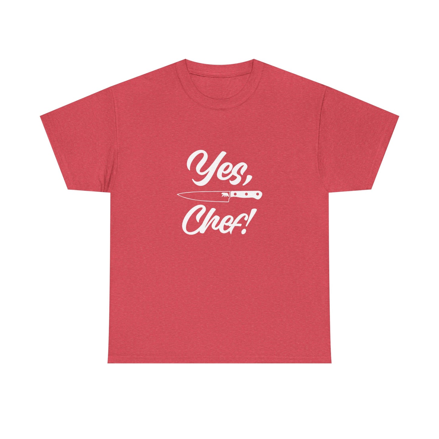 Yes Chef Kitchen Knifes Graphic T-Shirt Cotton Tee New Gift Vintage
