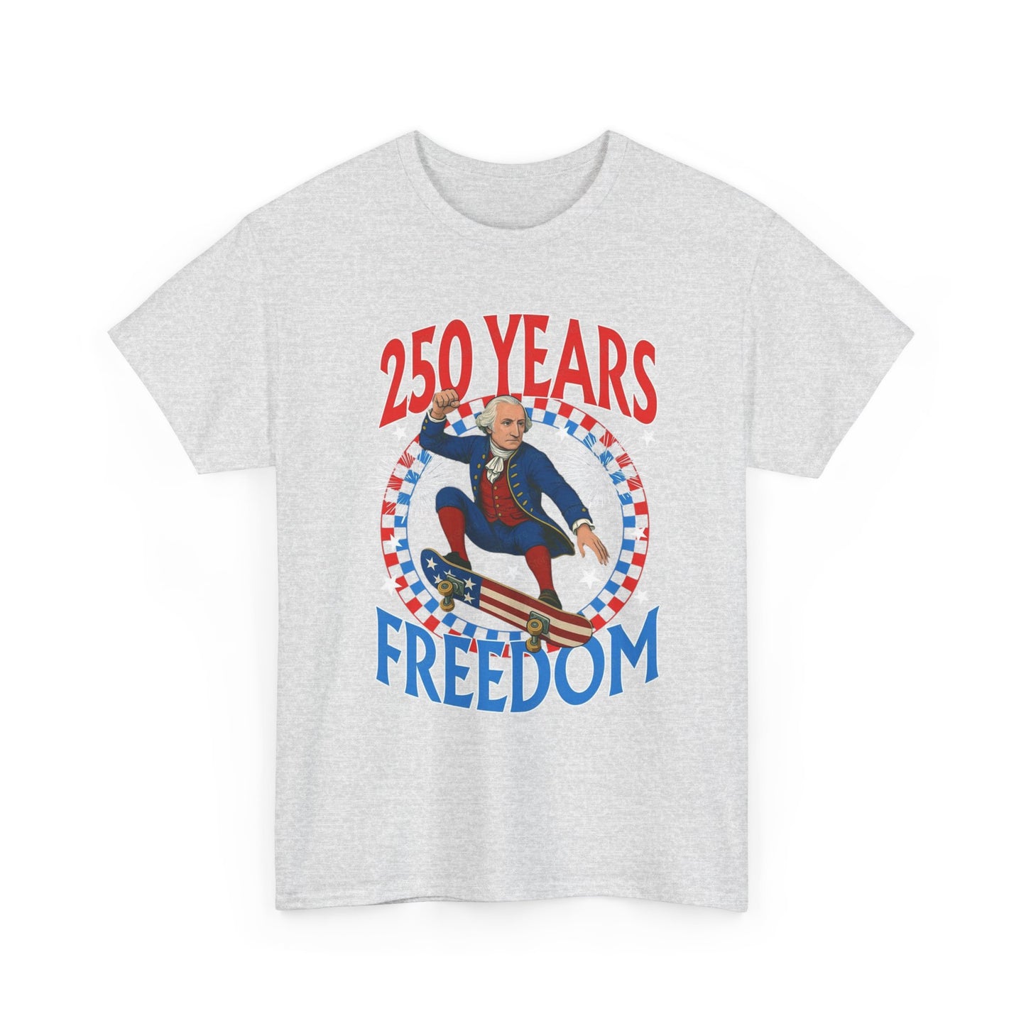 July 4th American Flag 250 Years Graphic T Shirt Unisex Cotton Tee NEW