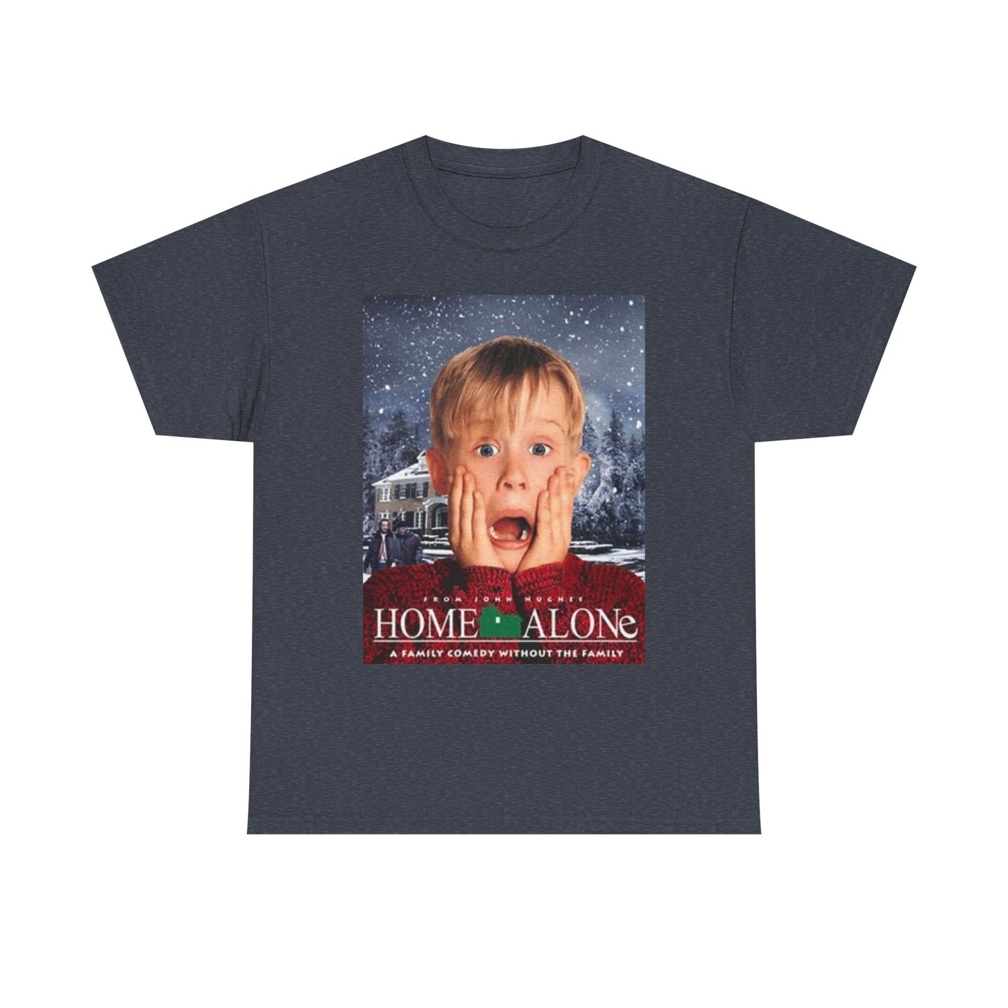 Home Alone T Shirt Vintage Movie Art Christmas Gift Unisex Heavy Cotton Tee