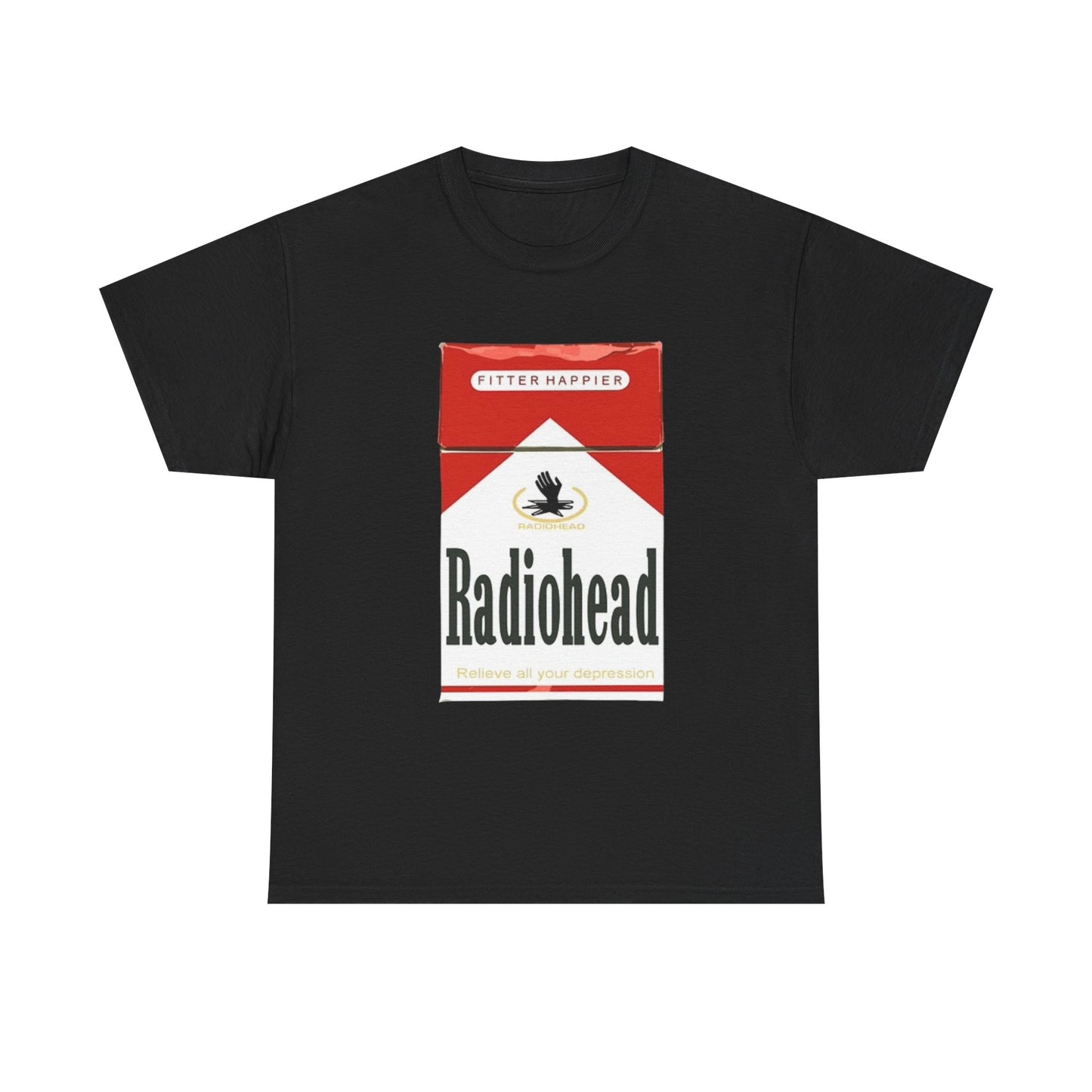 Radiohead Graphic T Shirt Vintage Cigarette Merch Unisex Heavy Cotton Tee