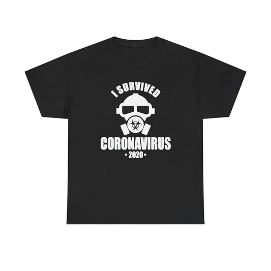 I Survived Coronavirus Funny Graphic T Shirt NEW Adult Regular Sizing Tee