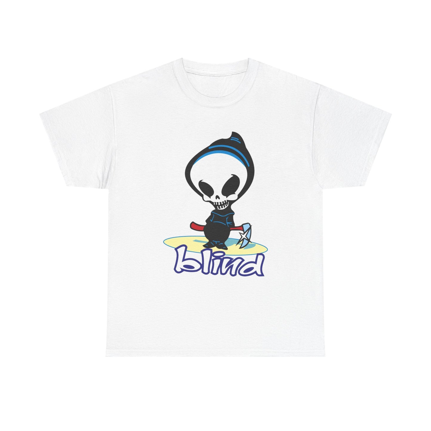 Blind Vintage Skateboard Graphic T Shirt Retro Logo Unisex Heavy Cotton Tee