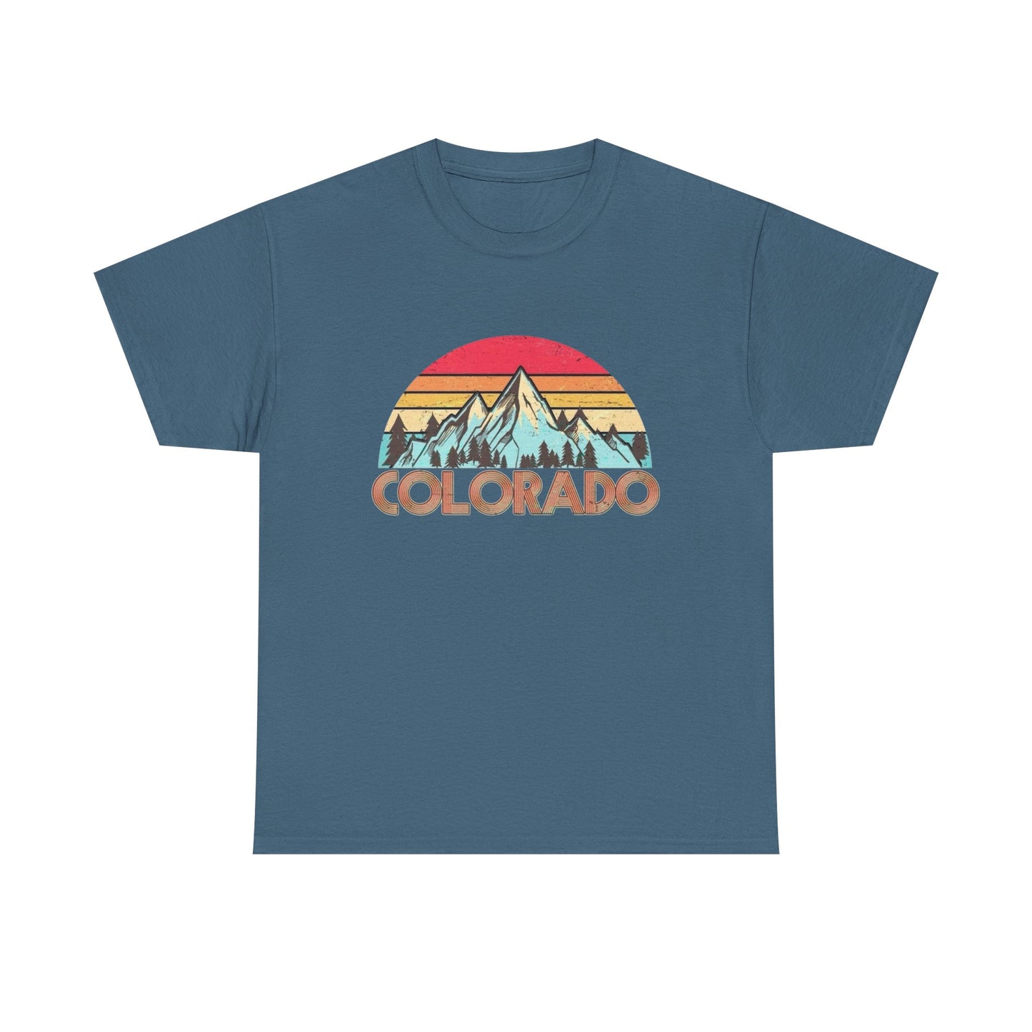 Colorado Retro Mountains Graphic T Shirt NEW Adult Tee