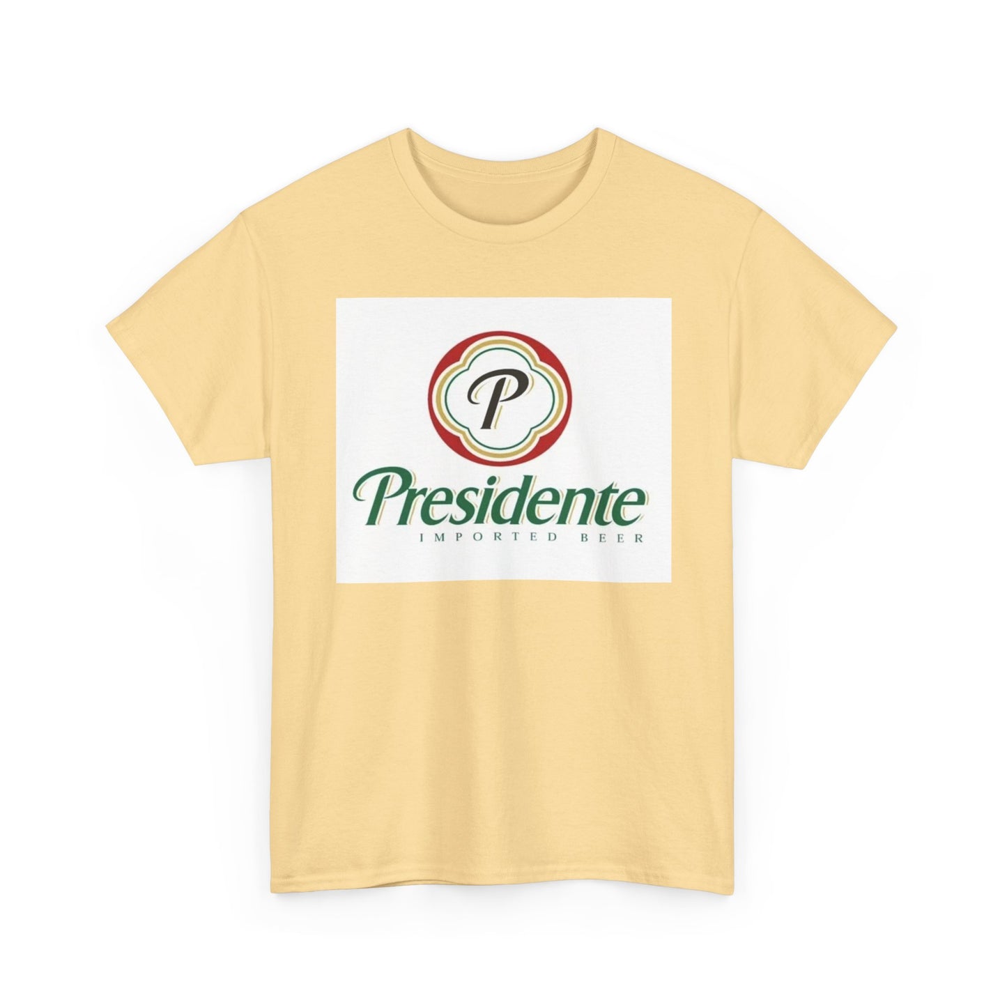 Presidente Dominican Beer Logo Shirt Retro Summer Unisex Heavy Cotton Tee