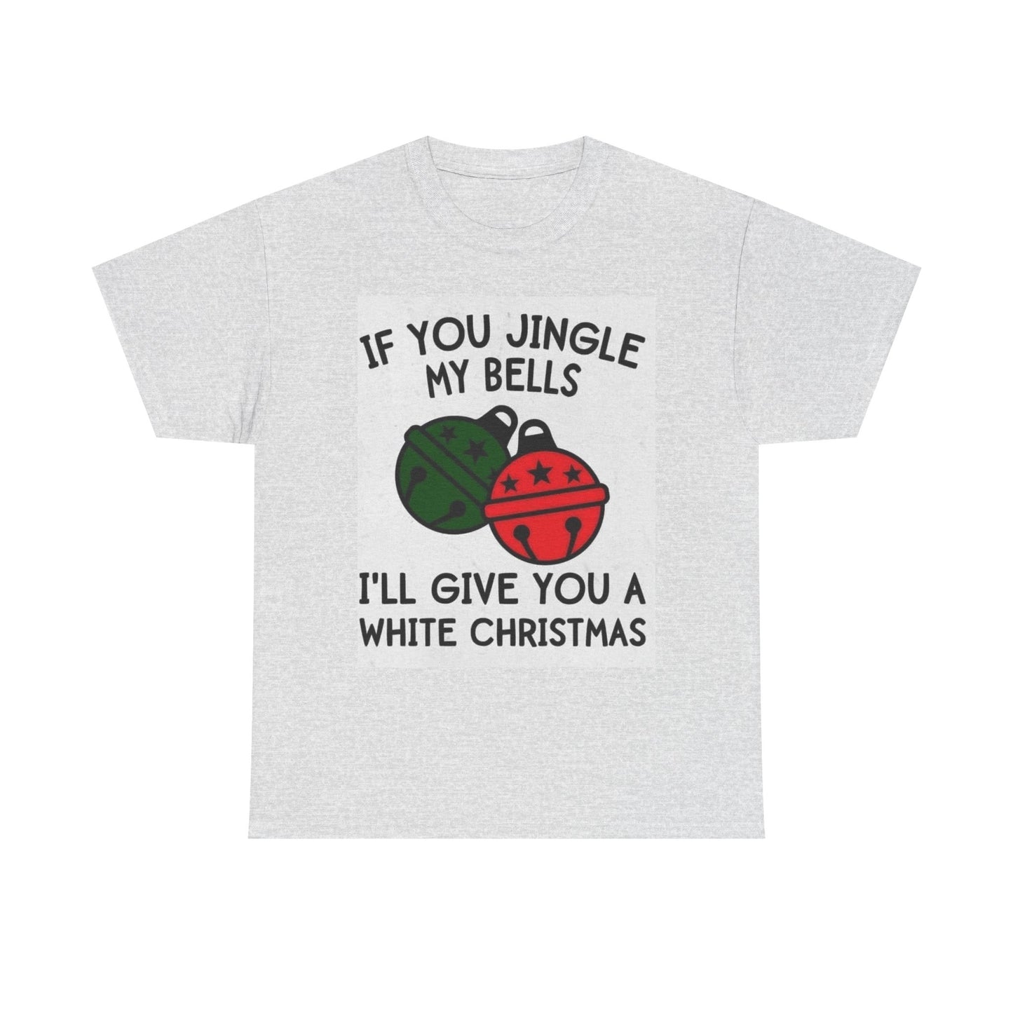 Jingle Bells Christmas Graphic T Shirt Funny Unisex Heavy Cotton Tee