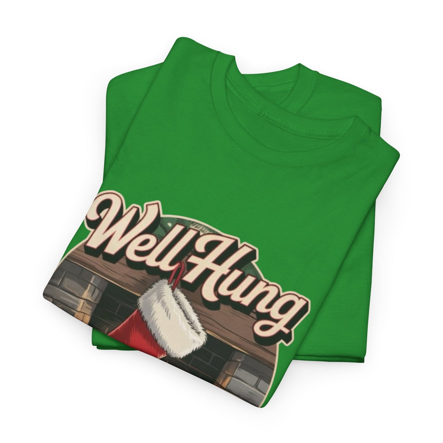 Well Hung Christmas Sex Jokes Funny Graphic T Shirt Cotton Tee NEW ADULT UNISEX