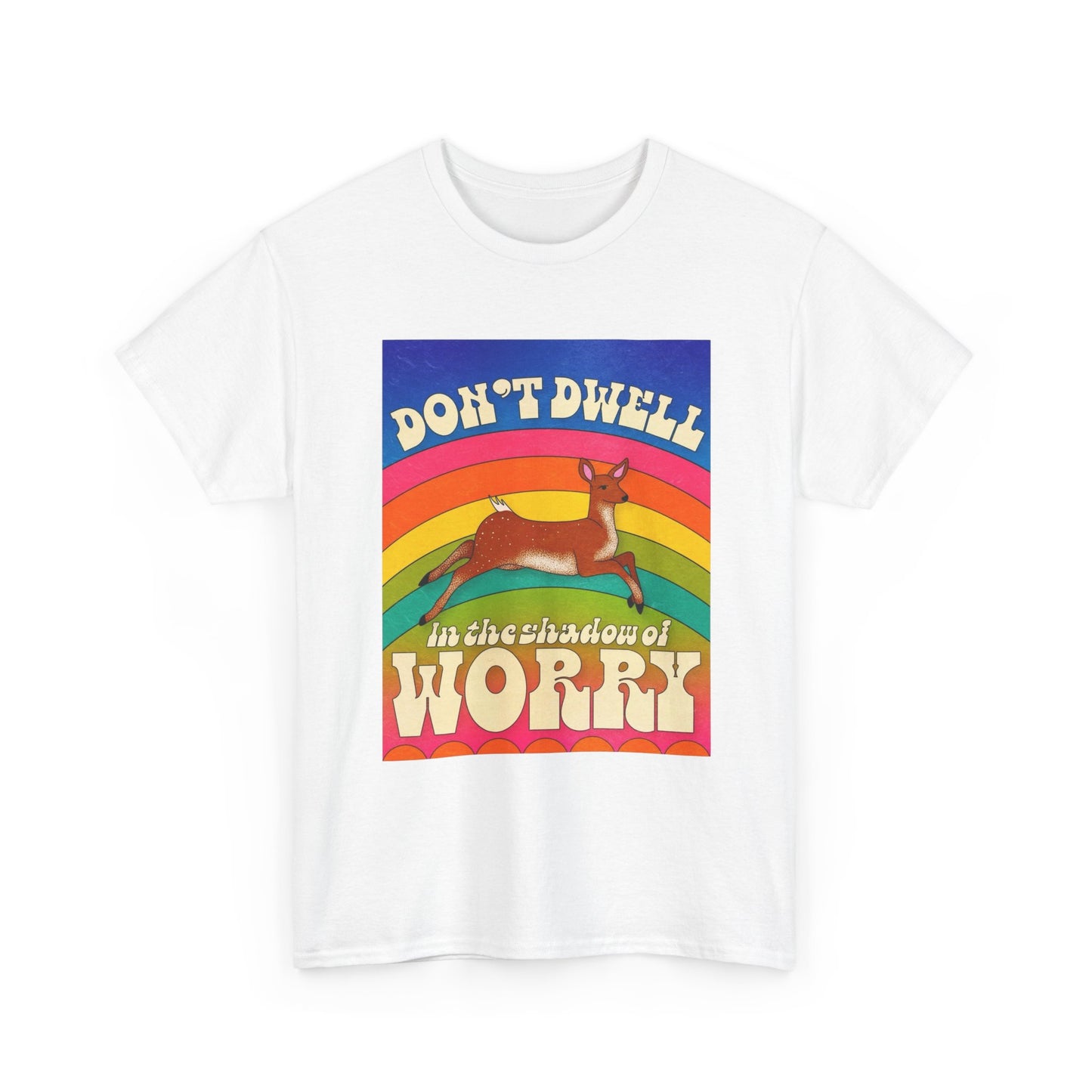 Don't Dwell In The Shadow Of Worry Graphic T Shirt Unisex Heavy Cotton Tee Gift