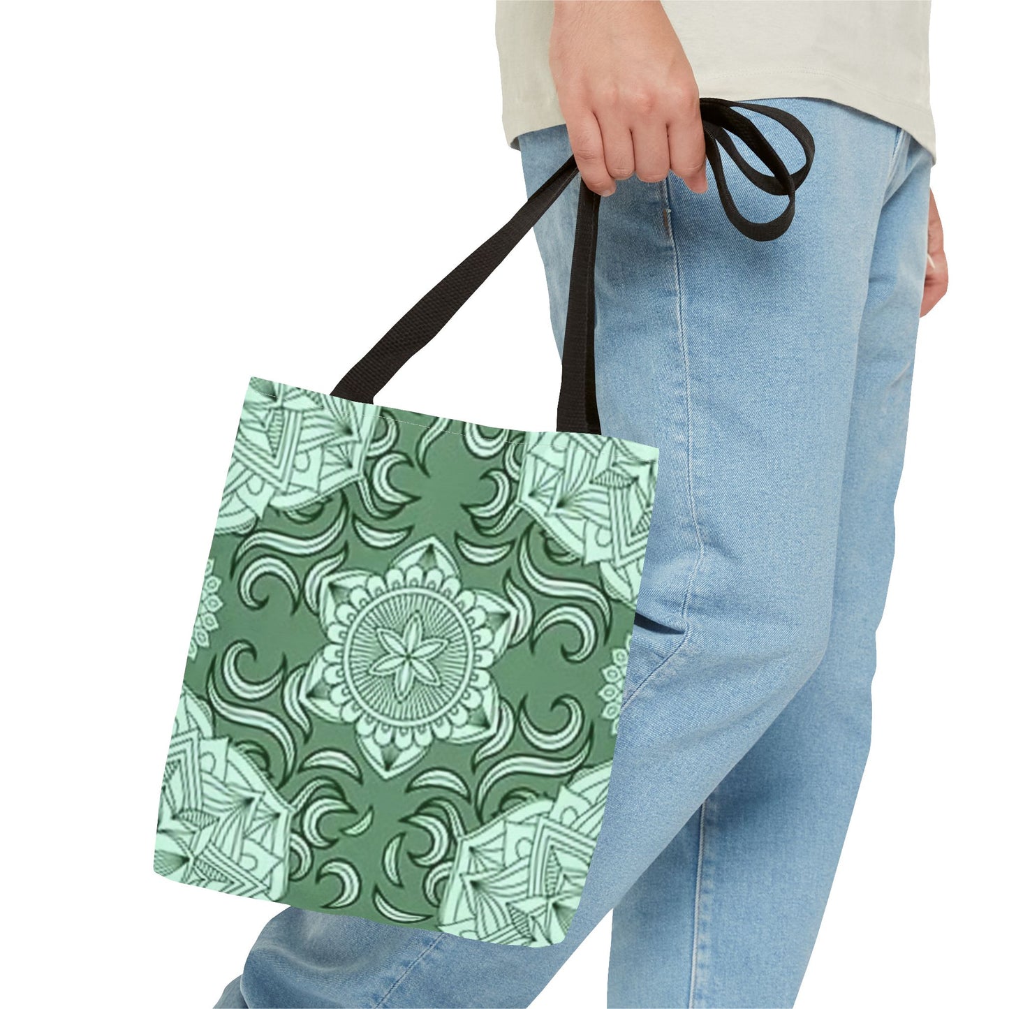 GREEN MODERN Brand NEW ARTISTIC Tote Bag (AOP)