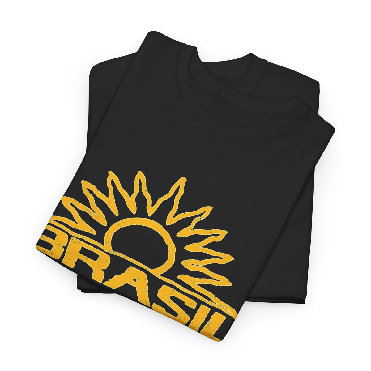 Brazil Sun Graphic T Shirt Men's Retro Classic Heavy Cotton Tee