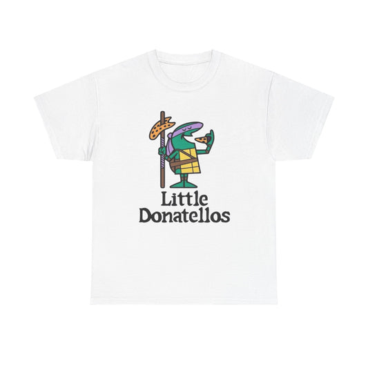 Little Donatello's Turtles Pizza T Shirt S-5XL NEW Unisex Cotton Tee