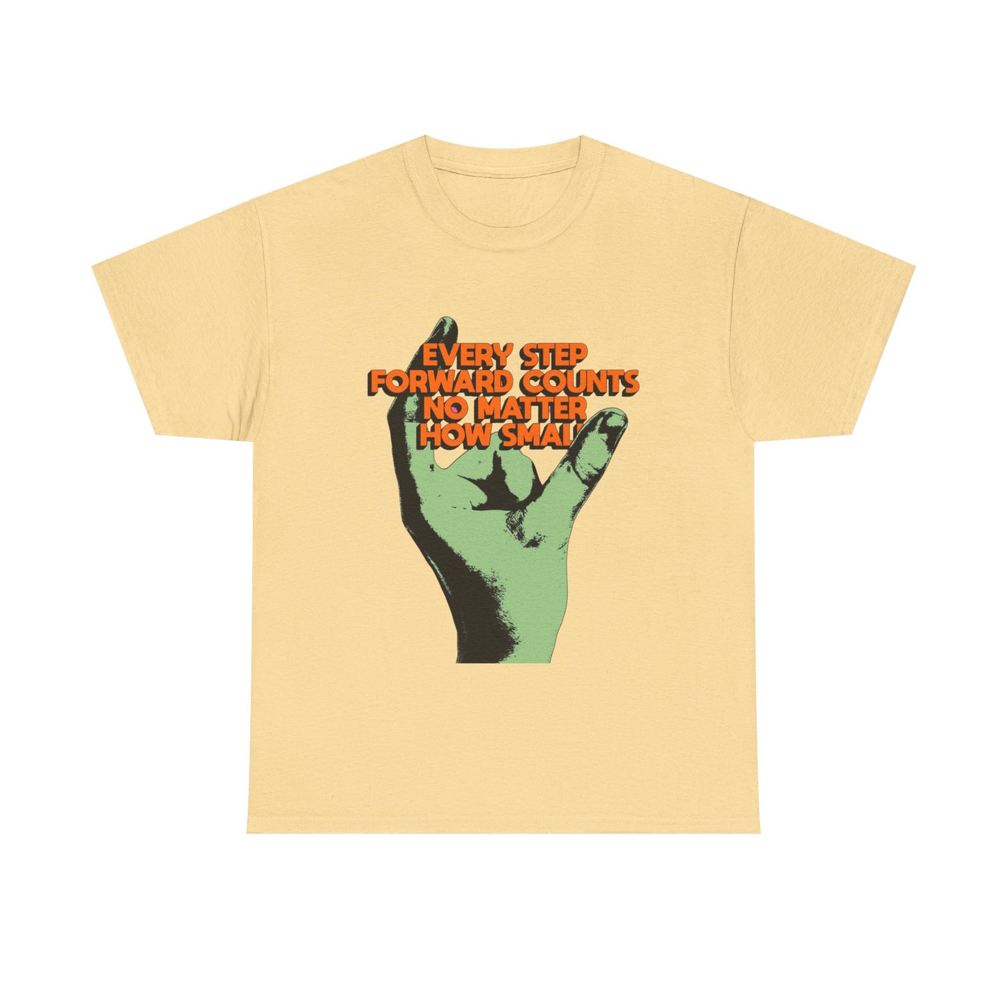 Every Step Forward Counts Graphic T Shirt NEW ADULT Unisex Heavy Cotton Tee
