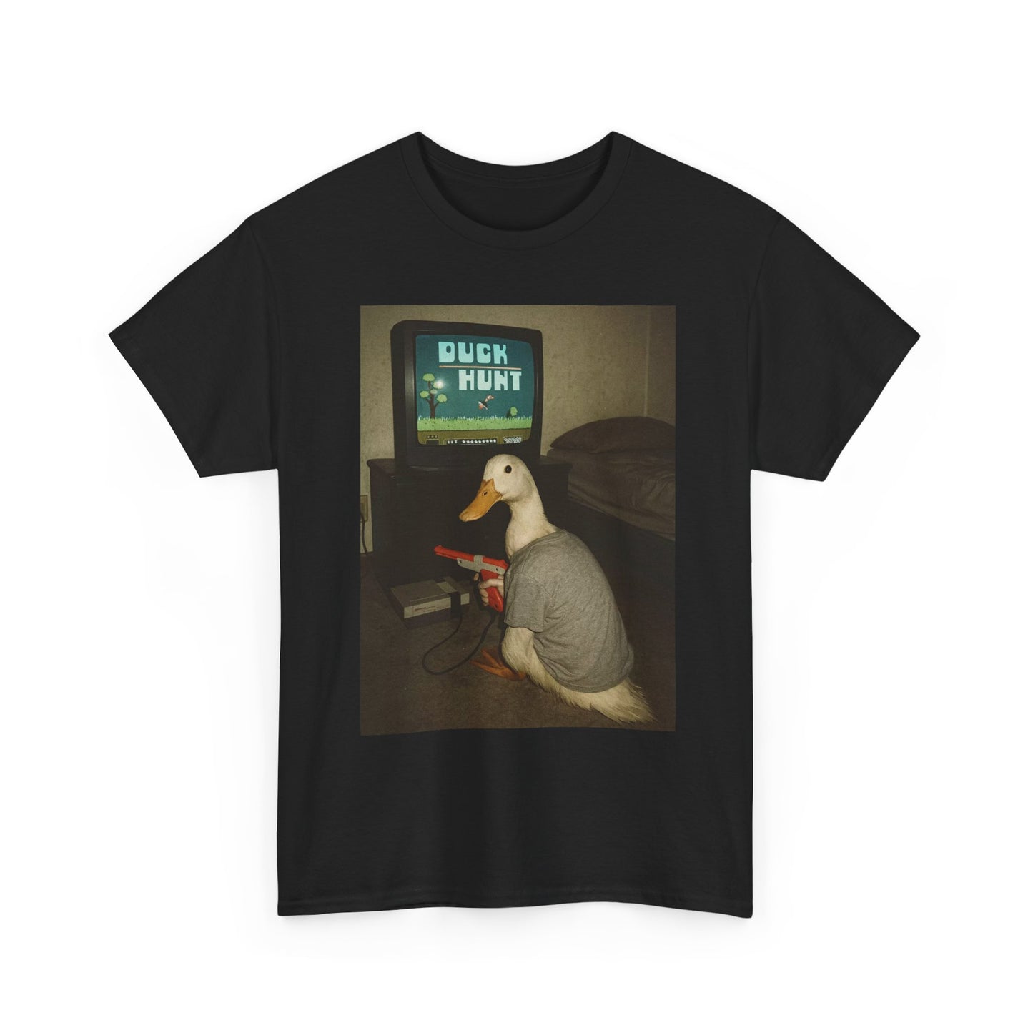 Duck Hunt Vintage Graphic T Shirt Men's Heavy Cotton Tee - Quality - Modern True to Size