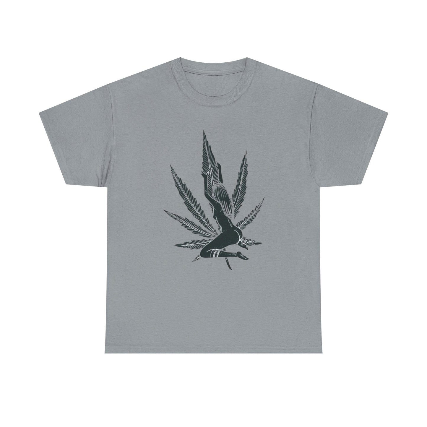 Beautiful Weed Leaf Model T Shirt S-5XL NEW Unisex Cotton Tee
