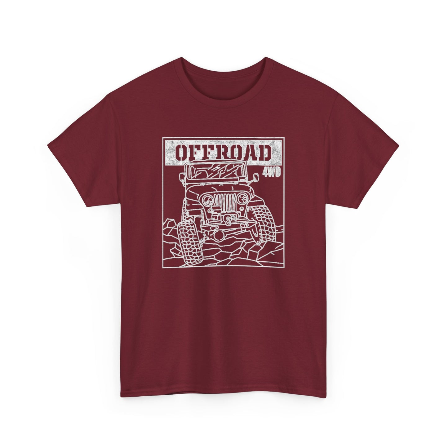 Offroad 4wd Retro Trailboss Graphic T Shirt NEW Unisex Heavy Cotton Tee