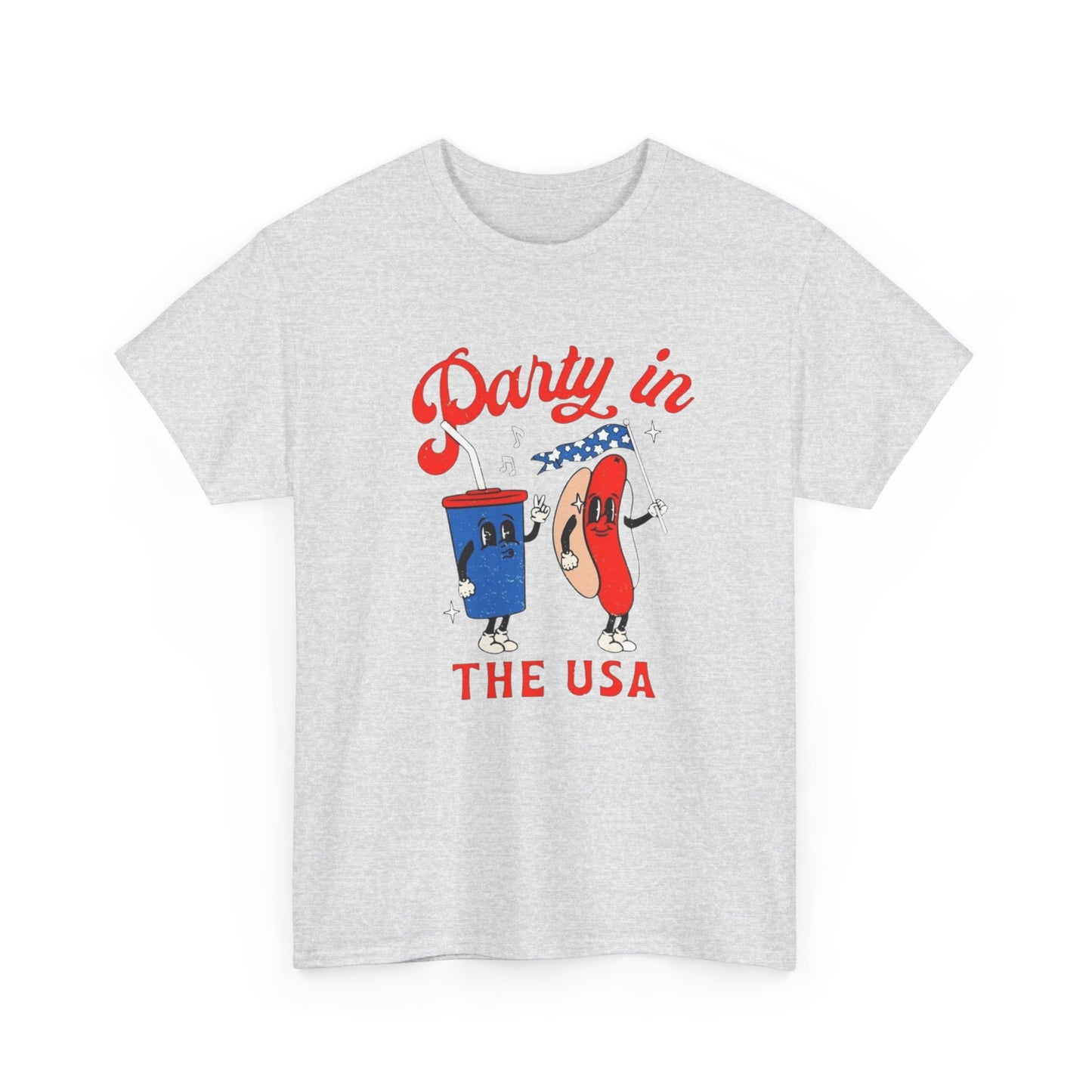 Party In The USA BBQ 4th July Graphic T Shirt ADULT NEW