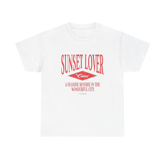 Sunset Lover Graphic T Shirt NEW Unisex Heavy Cotton Tee