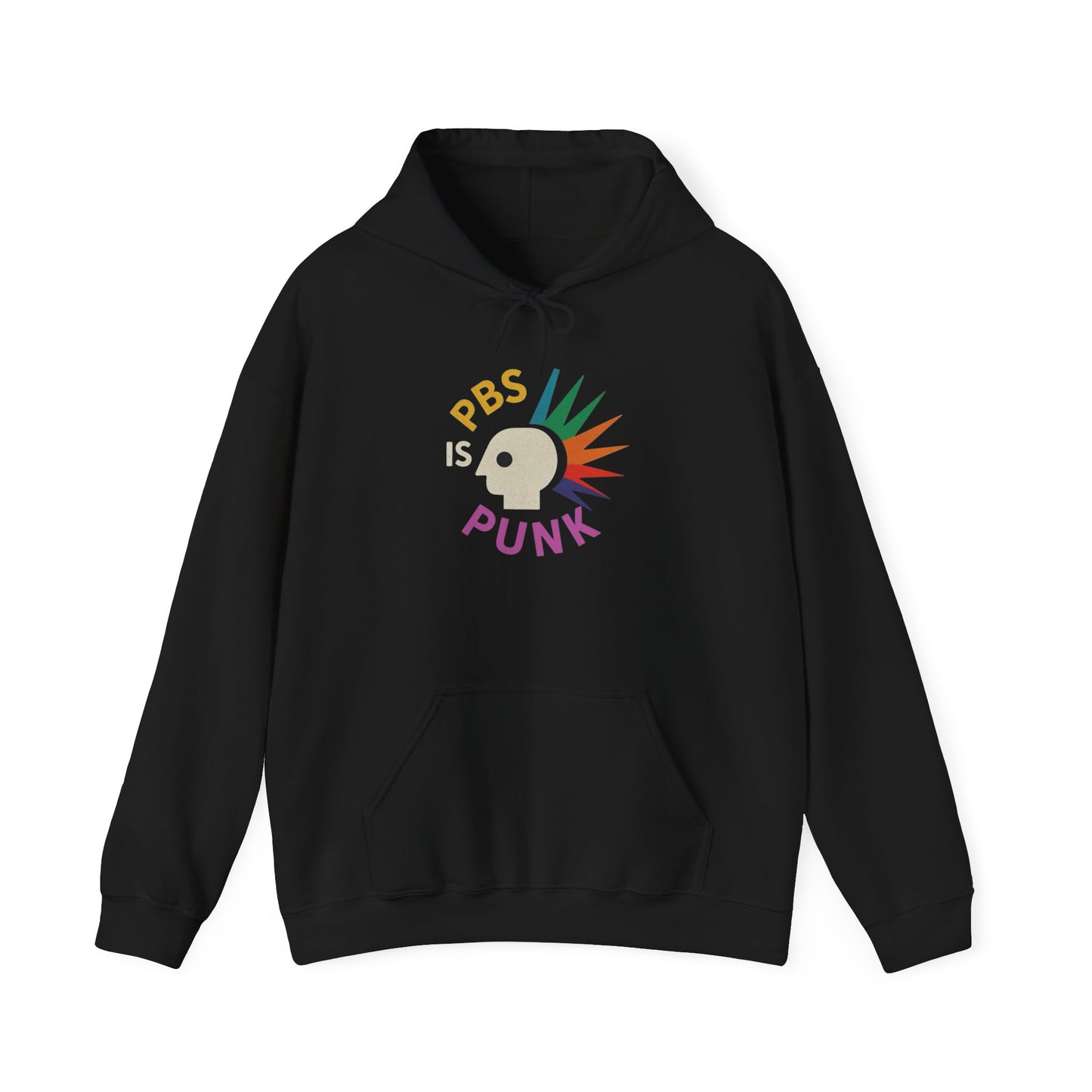 PBS Is Punk Retro Graphic Hoodie Unisex Heavy Blend™ Hooded Sweatshirt
