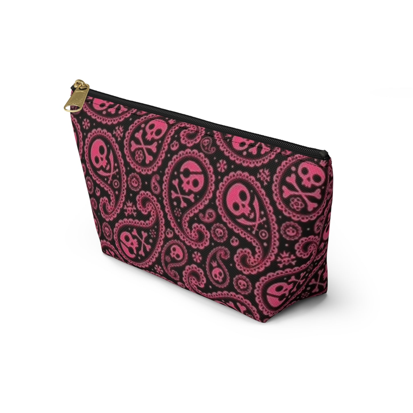 Morrocan All Over Print Travel Bag Multi Color Skulls Accessory Pouch w T-bottom