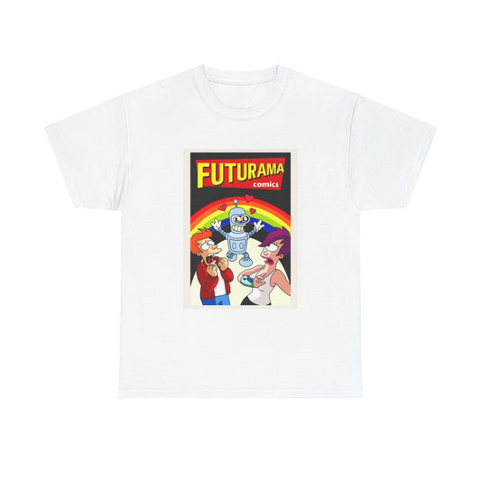 Futurama Shirt Funny Tv Series Bender Space Unisex Heavy Cotton Tee