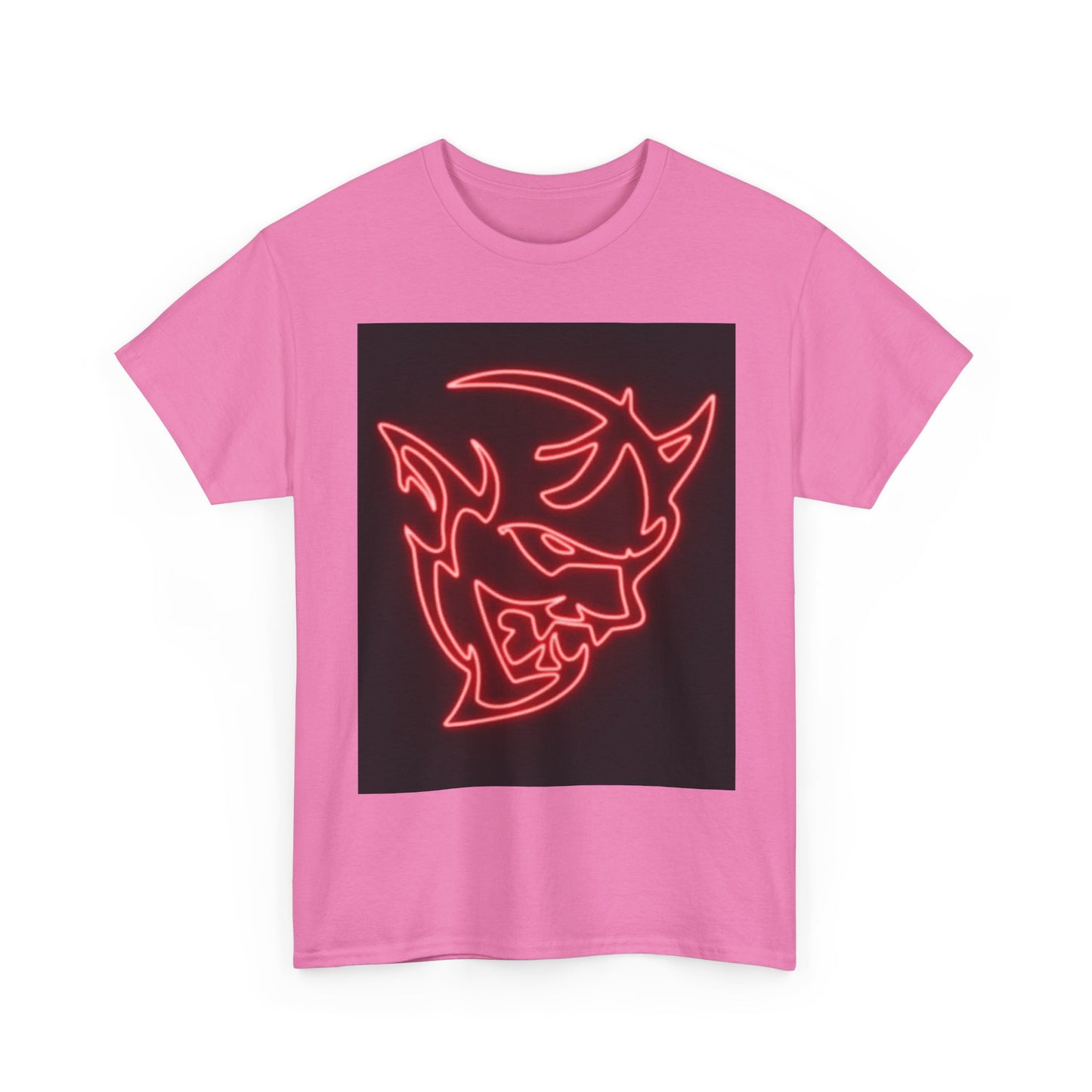 Dodge Demon Tshirt Hellcat Charger Logo Challenger Mopar Unisex Heavy Cotton Tee