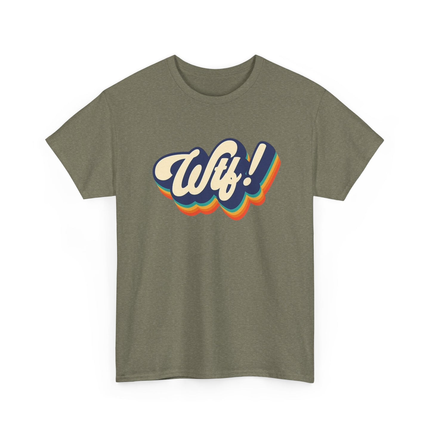 WTF Funny Graphic T Shirt BRAND NEW Apparel Unisex Heavy Cotton Tee