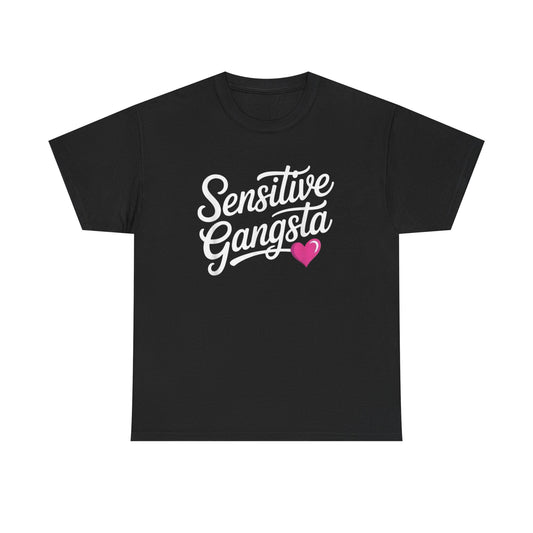 Sensitive Gangsta Funny Graphic T Shirt NEW ADULT