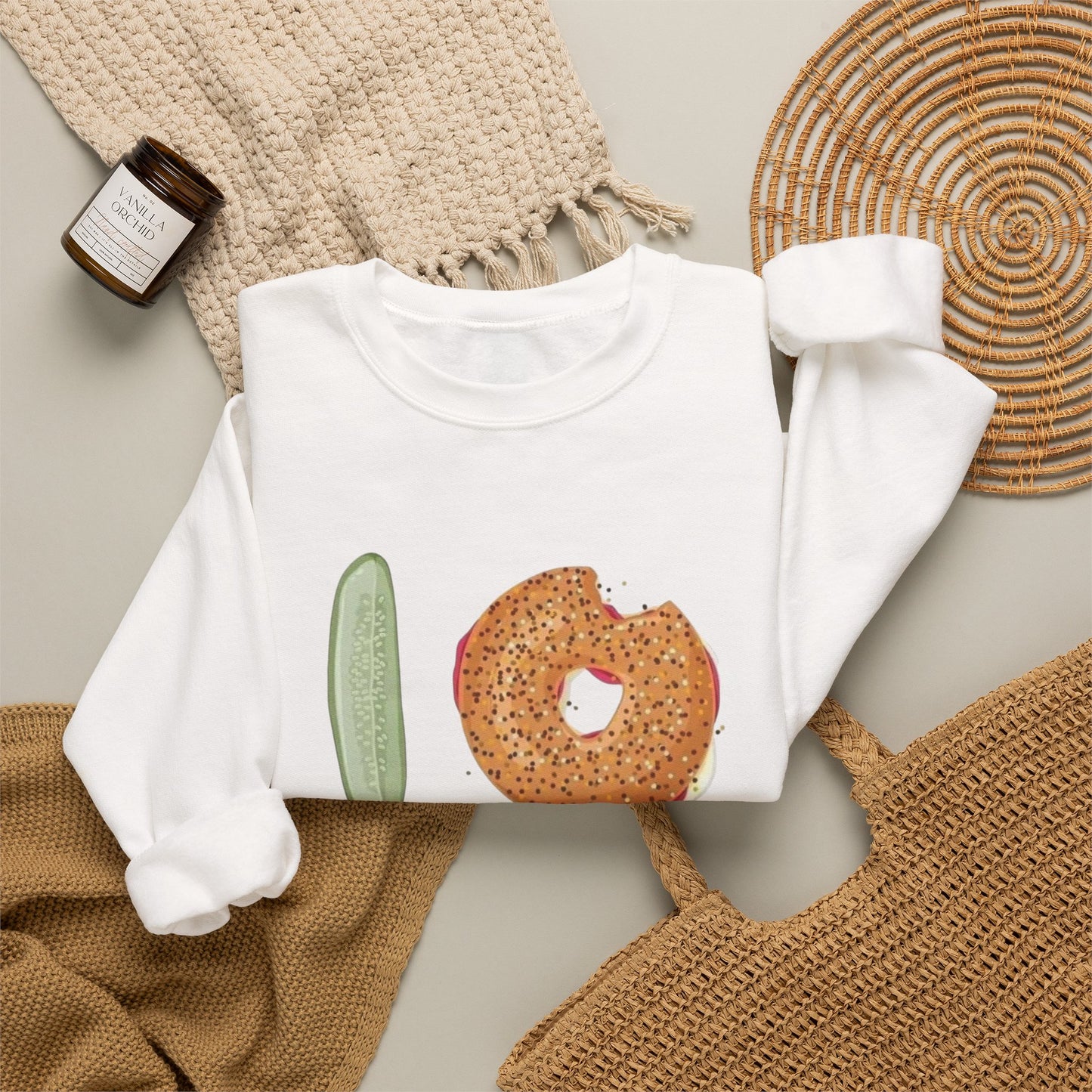 I Love New York Bagels Sweater NEW Unisex Heavy Blend™ Crewneck Sweatshirt