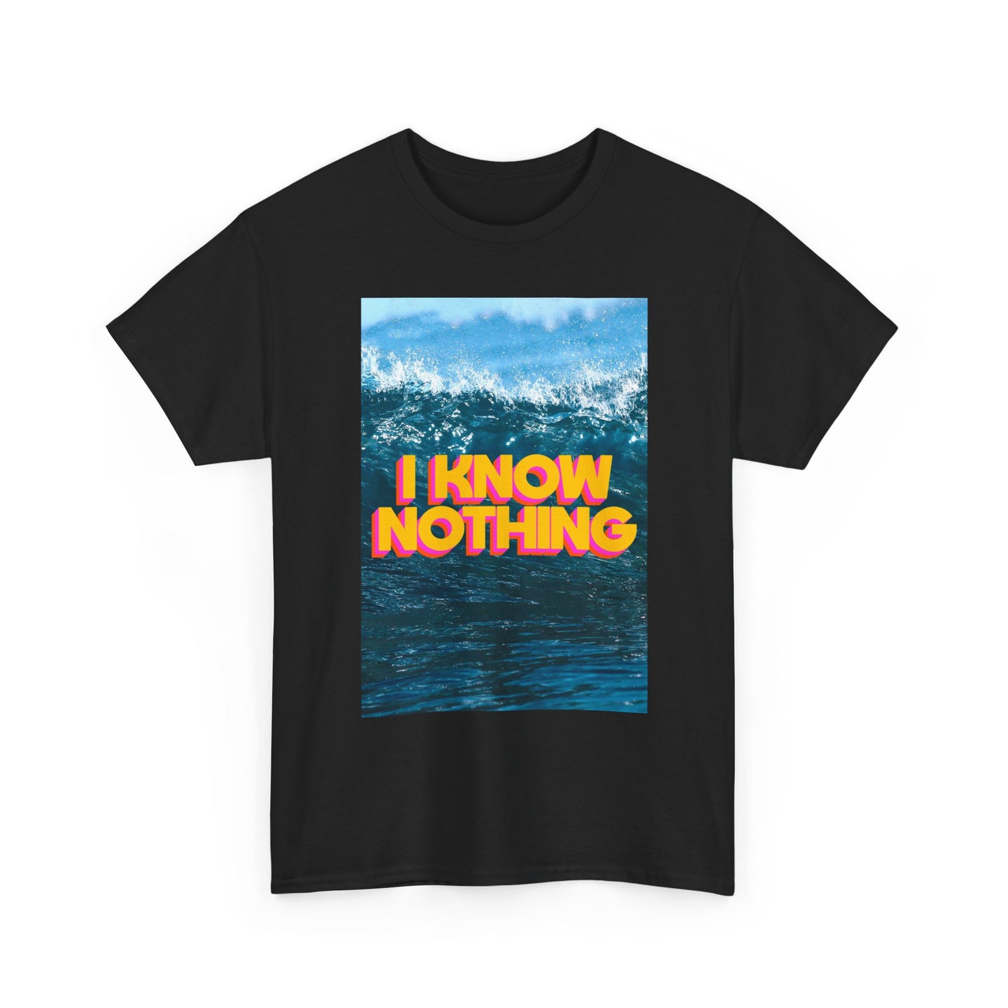 I Know Nothing Beach Surfing Graphic T Shirt Unisex Cotton Tee - New Gift - Tee
