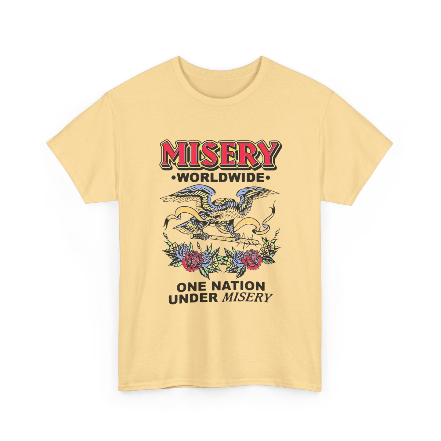 Misery Worldwide Graphic T Shirt Unisex Heavy Cotton Tee