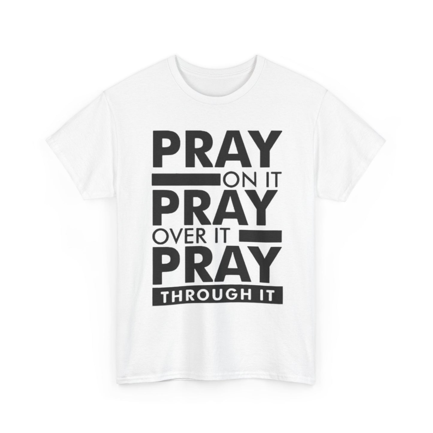 Pray On It Graphic T Shirt Adult NEW Unisex Heavy Cotton Tee