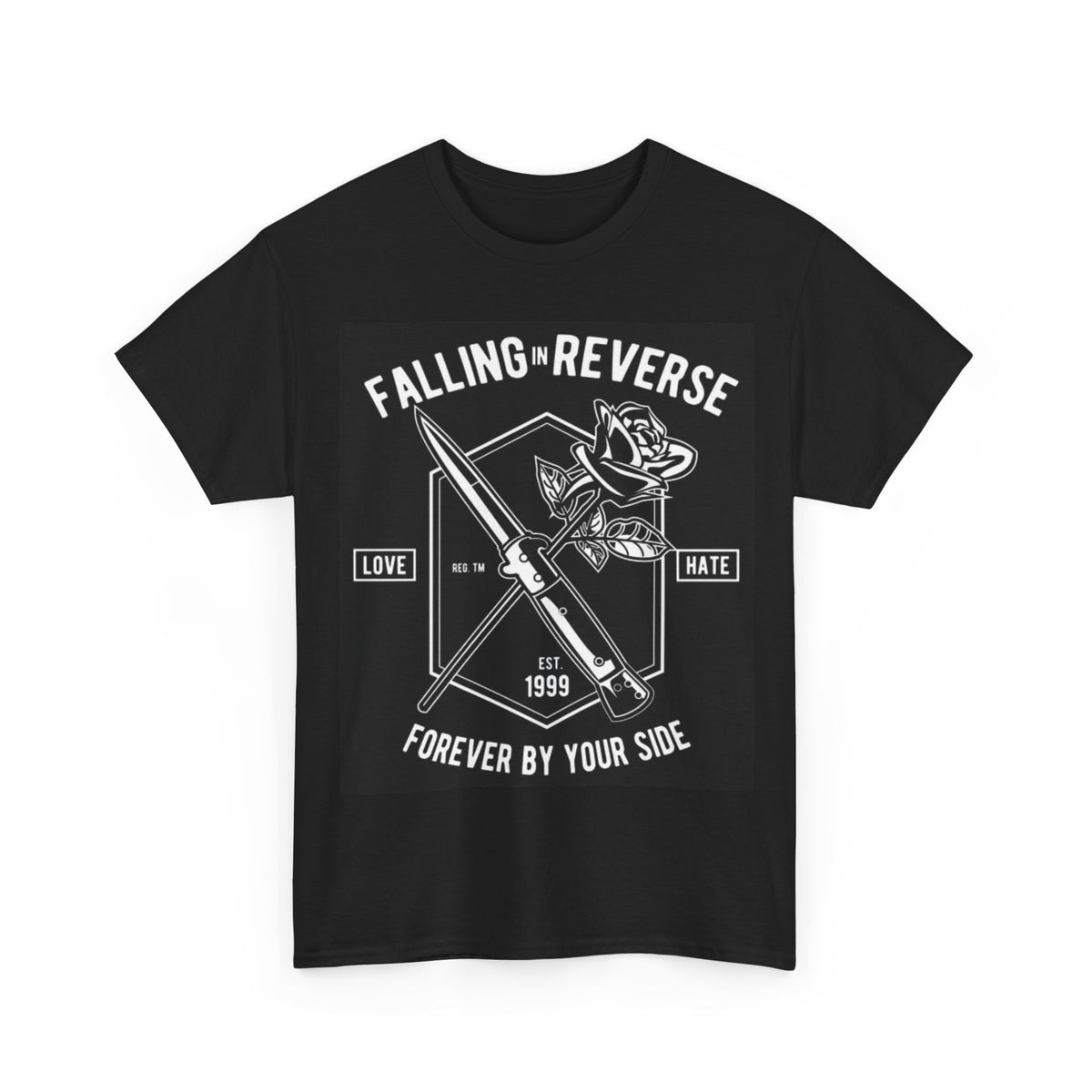 Falling in Reverse T-shirt Vintage Punk rock merch Unisex Heavy Cotton Tee