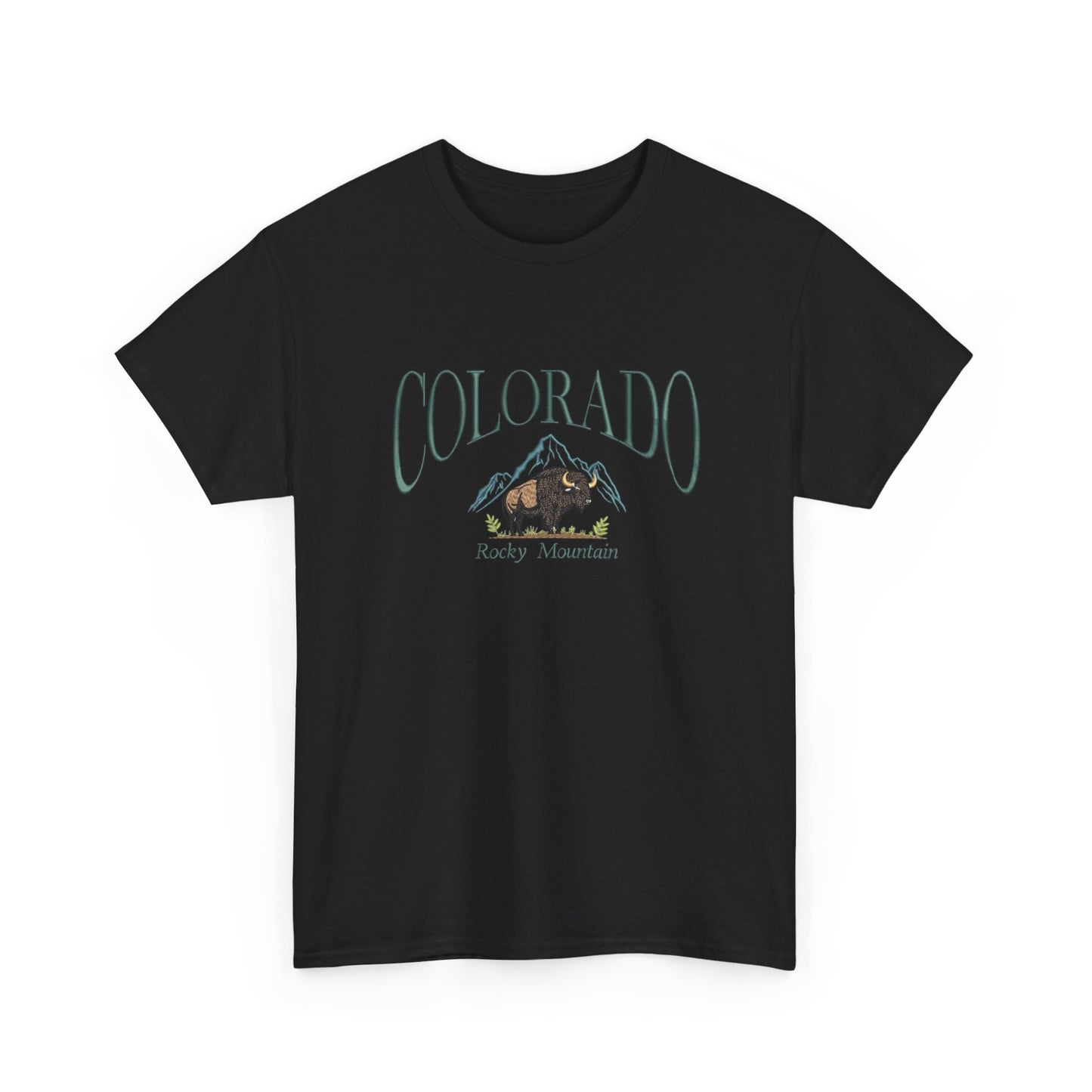 Colorado Rocky Mountains Graphic T Shirt NEW Unisex Heavy Cotton Tee